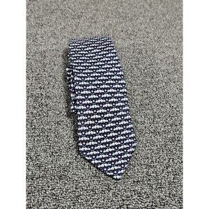 Bloomingdales The Men's Store Dog‎ & Ball Tie EUC silk 63" L X 3.25" W